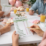 Safari Theme Baby Shower Guess the Traits Cards