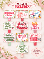 Bridal Shower Photo Props (Set of 10 props)