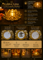 LED Golden Lotus Lamps