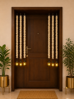 White Tassels with black lanterns