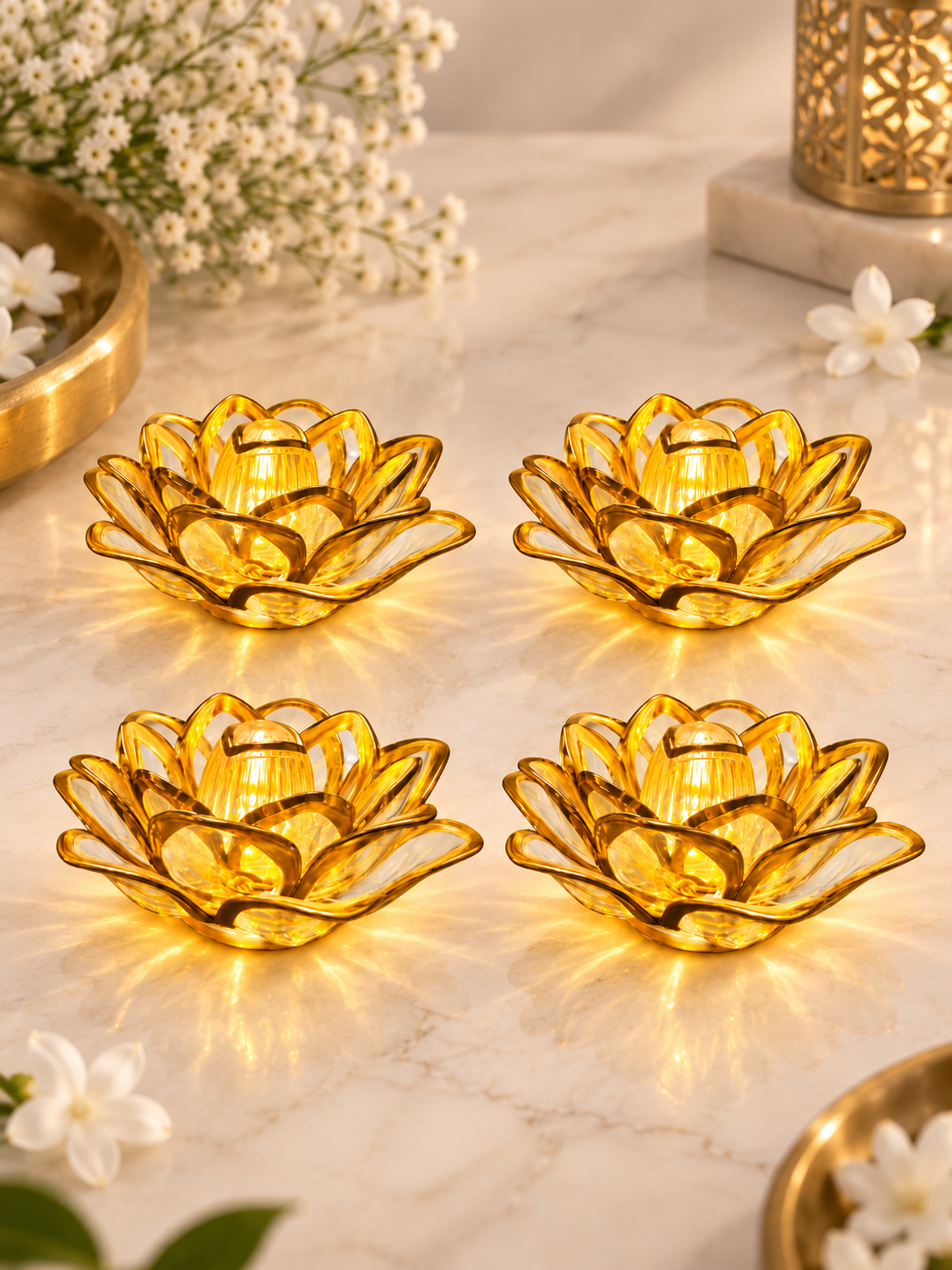 LED Golden Lotus Lamps