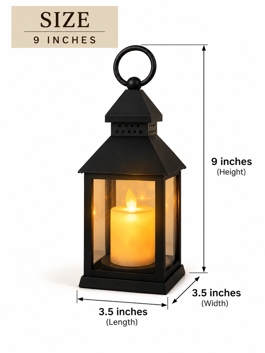 LED Black Lantern