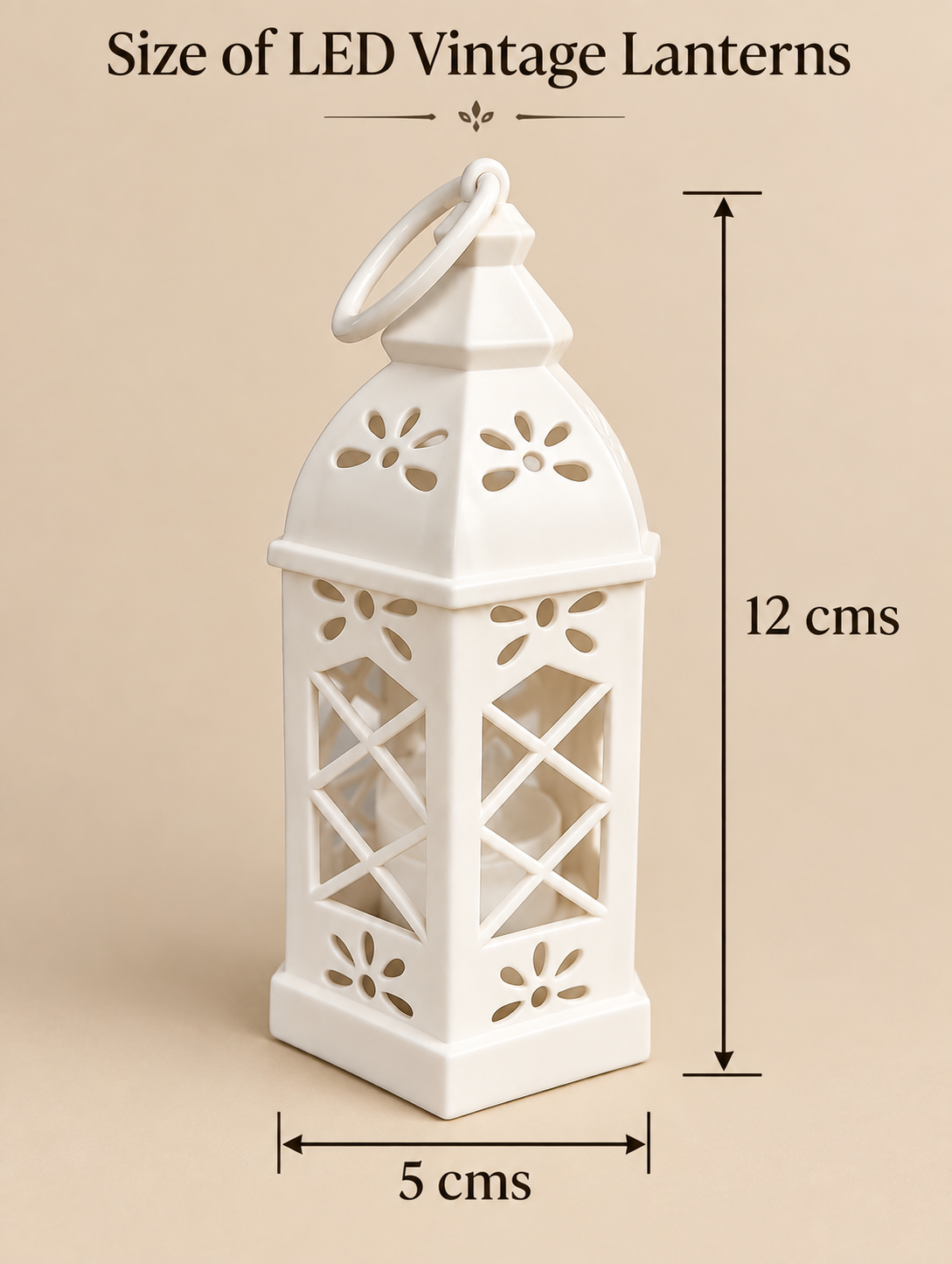 Vintage LED Lanterns White