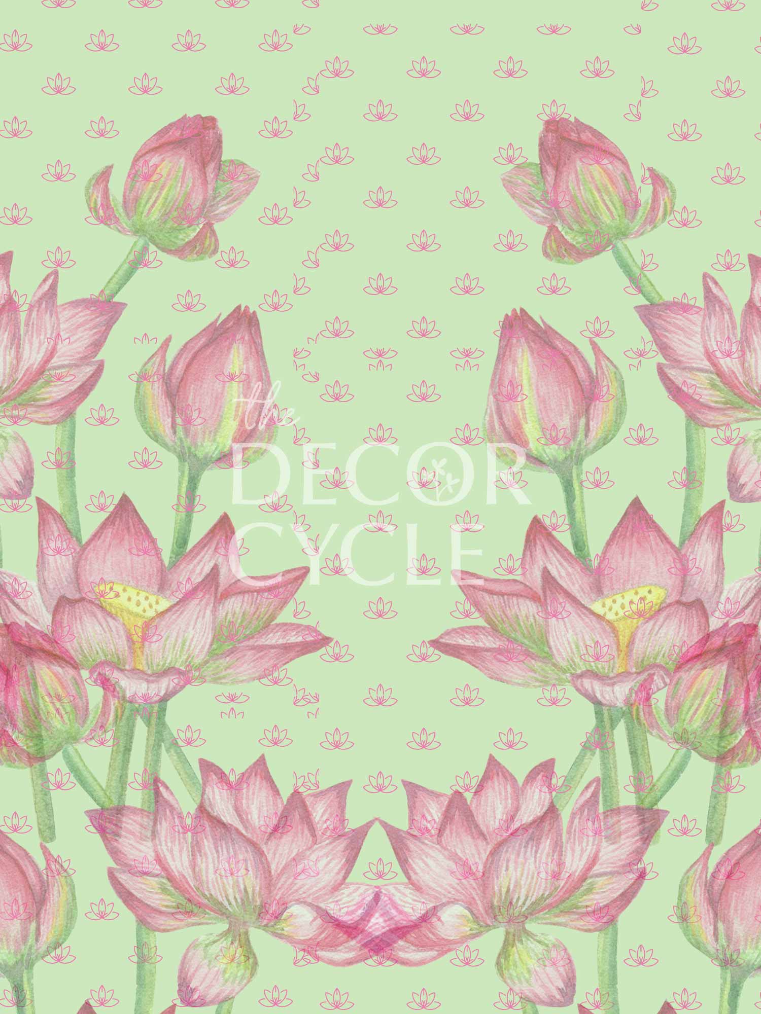 Lotus Backdrop - The Decor Cycle