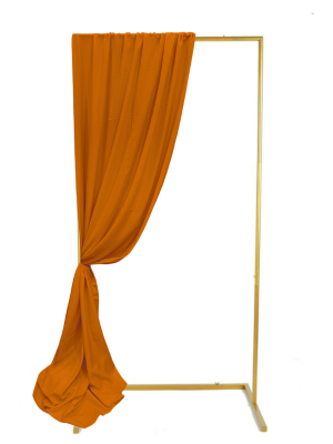 Orange Drape (Crepe) - The Decor Cycle