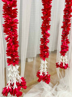 Dark Pink Floral Tassels - The Decor Cycle