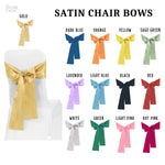 Satin Chair Bows - The Decor Cycle