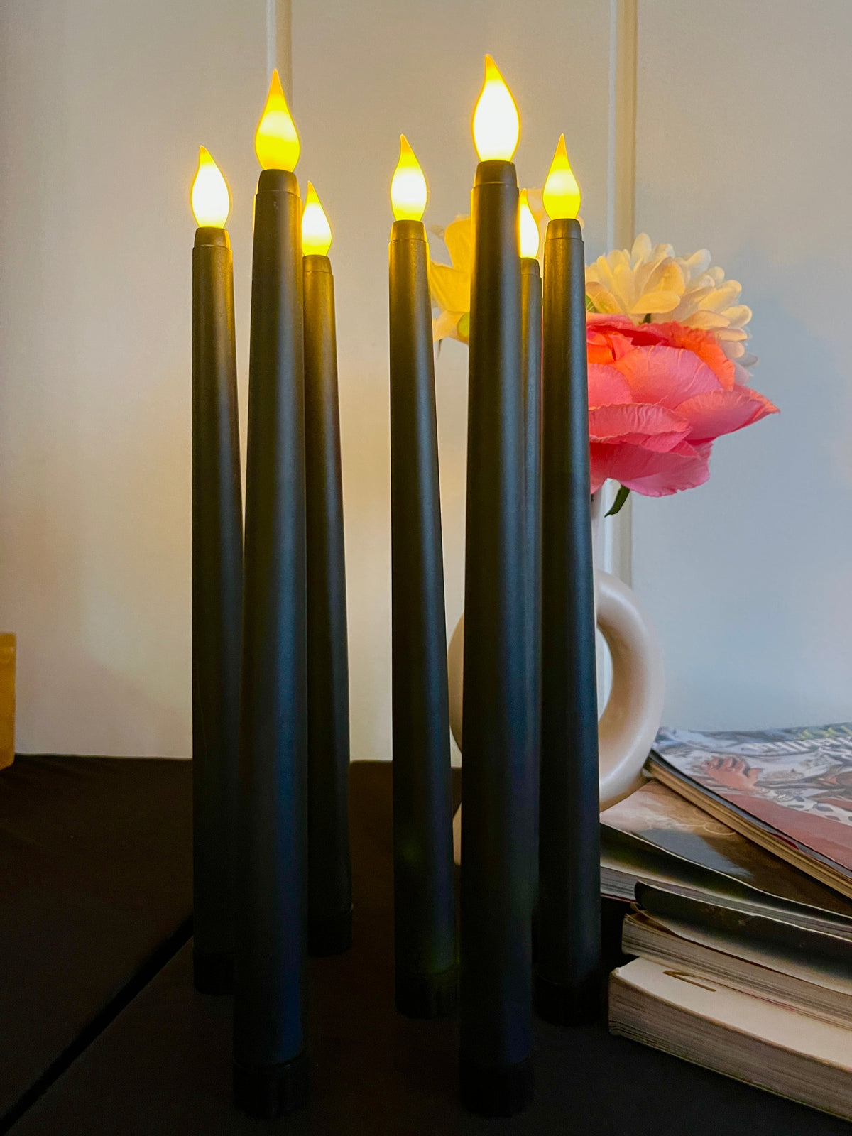Black Tapered Candles