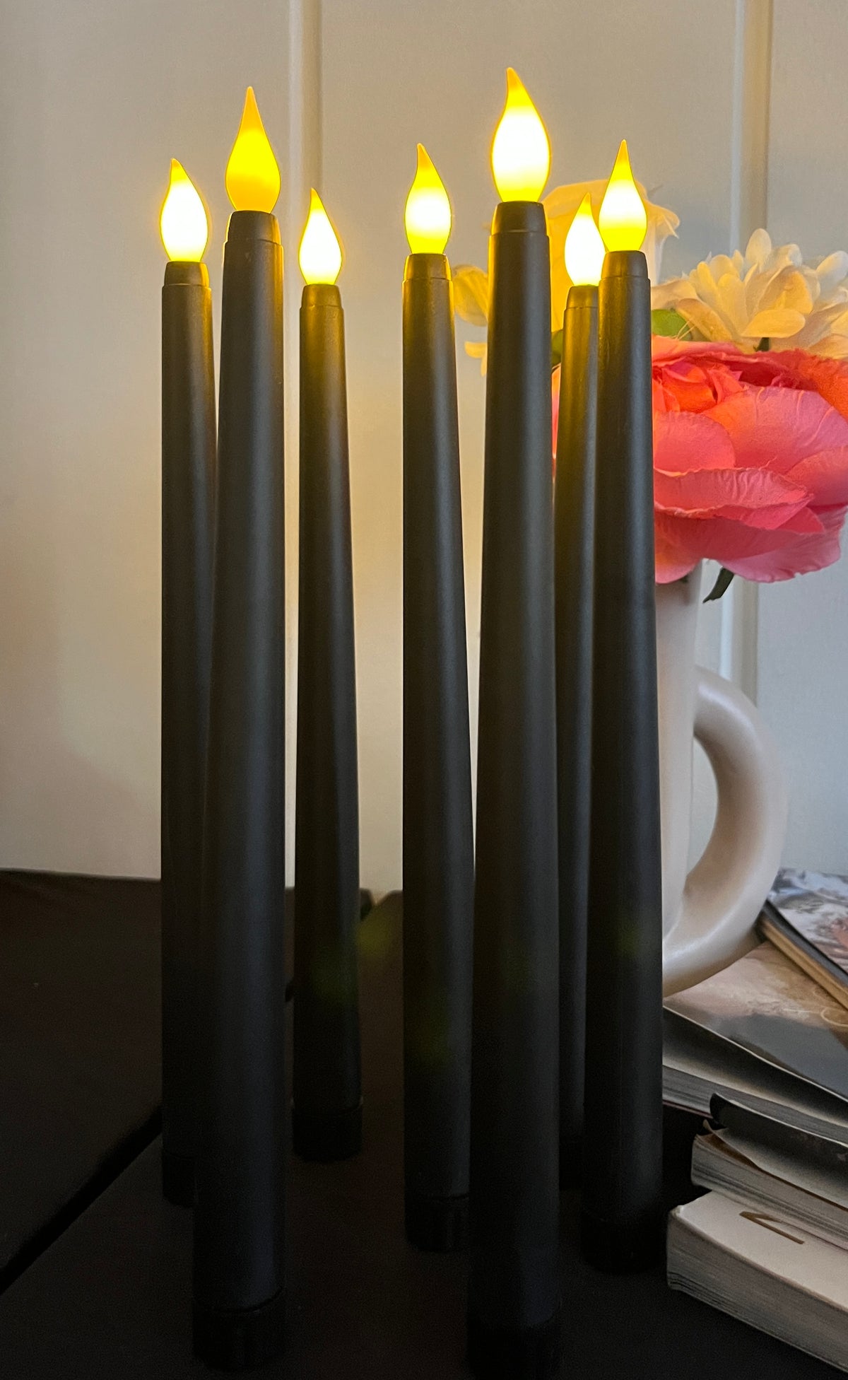 Black Tapered Candles