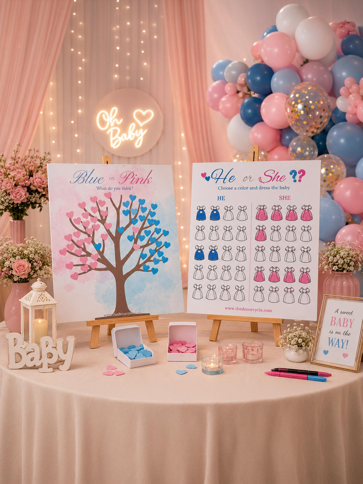 Girl or Boy Combo games of 2 (Create a He or She Station)