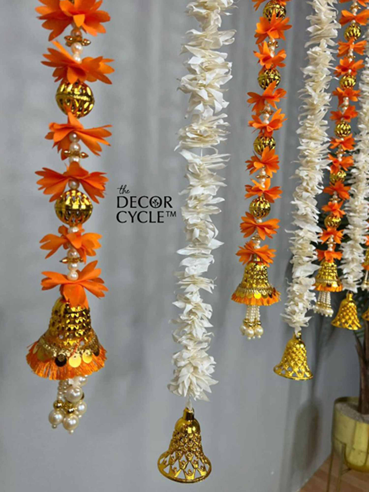 Orange Tassels Decor Set - The Decor Cycle