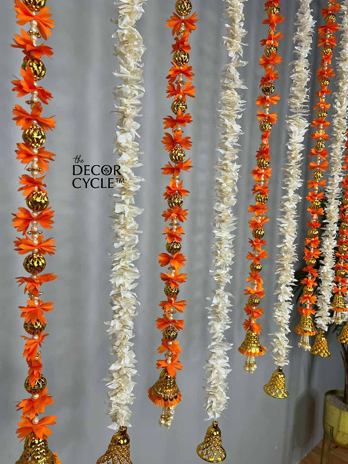 Orange Tassels Decor Set - The Decor Cycle