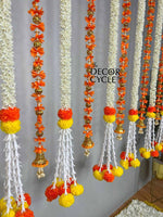 Orange Tassels and Garlands Set - The Decor Cycle