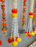 Orange Tassels and Garlands Combo - The Decor Cycle
