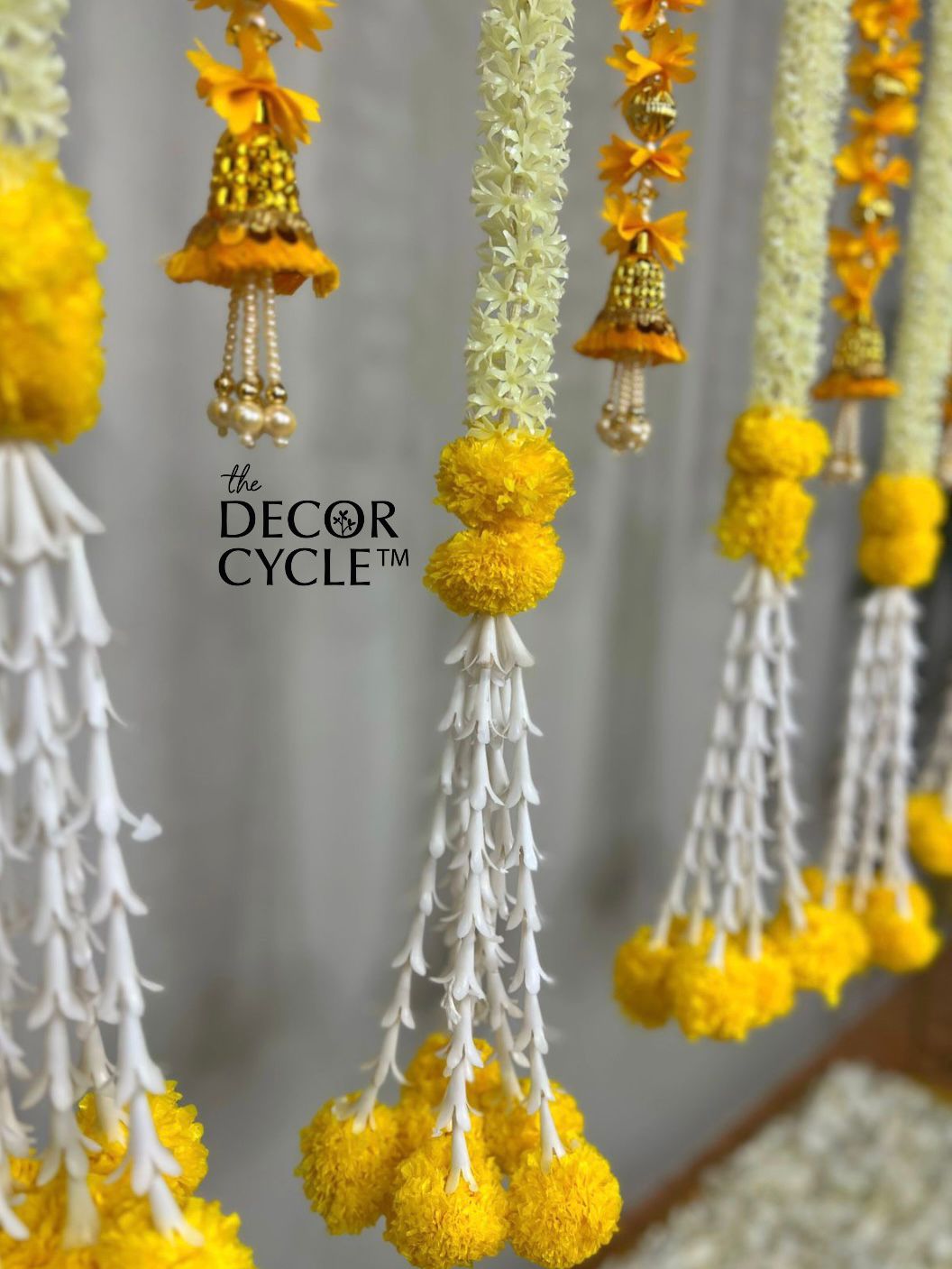 Yellow Tassels and Garlands Combo - The Decor Cycle