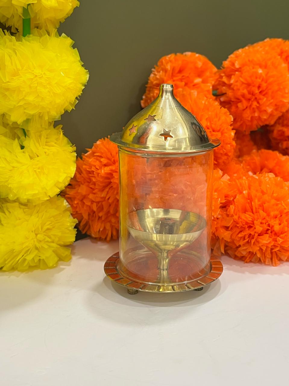 Akhand Diya – Brass Eternal Oil Lamp for Pooja & Meditation - The Decor Cycle