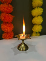 Traditional Brass Diya for Pooja - The Decor Cycle