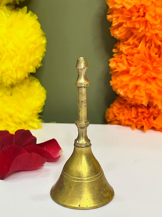 Handcrafted Brass Pooja Bell (Small)