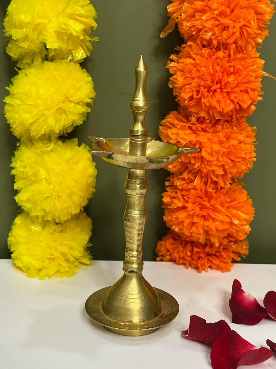 Traditional Brass Kerala Deepak Diya - The Decor Cycle