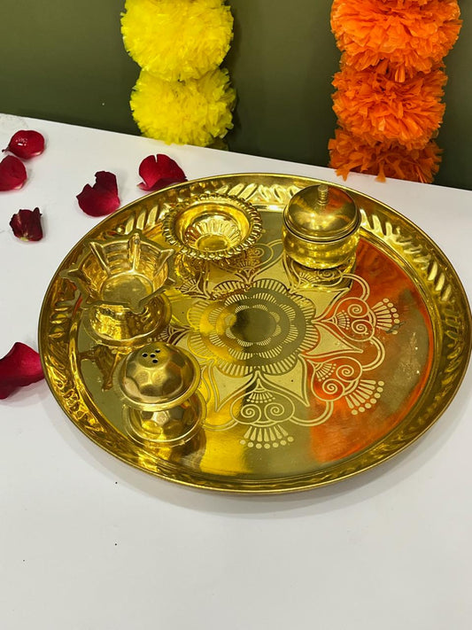 Brass Pooja Thali