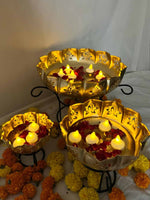 Trio of Traditional Urli - The Decor Cycle