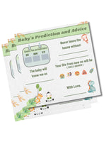Safari Theme Baby Shower Prediction and Advice Cards - The Decor Cycle