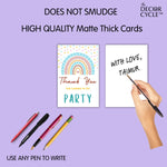 Thank You Cards for Birthday Celebration - The Decor Cycle