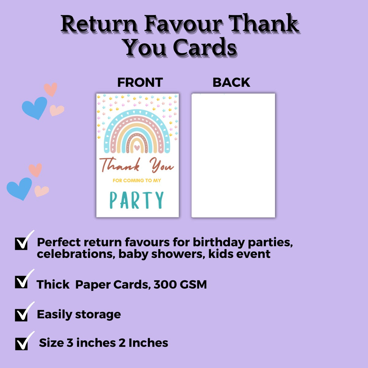 Thank You Cards for Birthday Celebration - The Decor Cycle