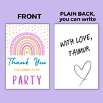 Thank You Cards for Birthday Celebration - The Decor Cycle