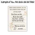 Wisdom, Wit or Prediction Cards for the Couple (Boho Theme) - The Decor Cycle