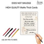 Wisdom, Wit or Prediction Cards for the Couple (Boho Theme) - The Decor Cycle