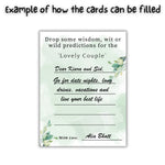 Wisdom, Wit or Prediction Cards for the Couple (Floral Theme) - The Decor Cycle