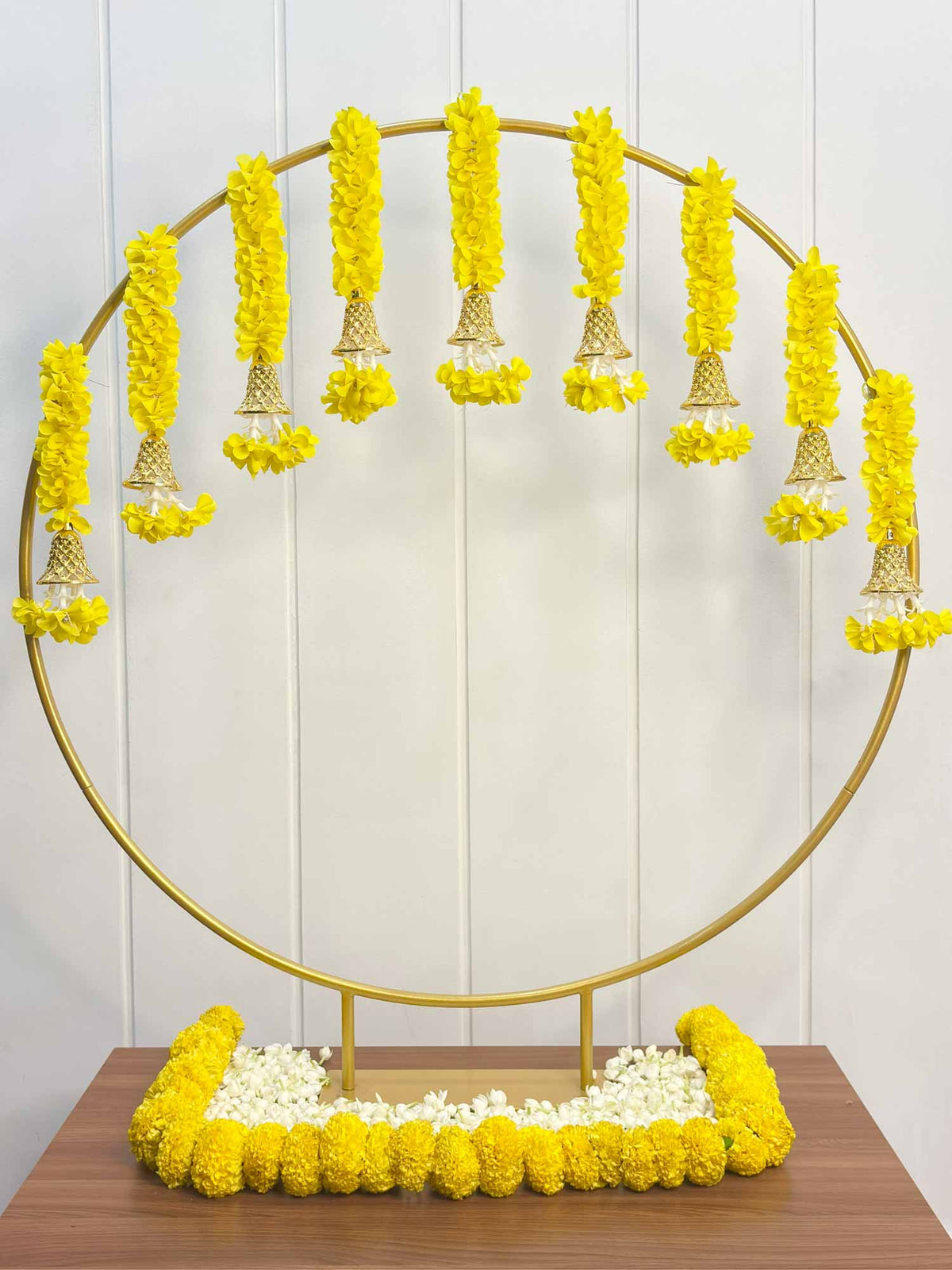 Yellow Tassels Circle Decor Set - The Decor Cycle