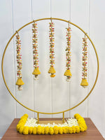Yellow Cone Tassels Circle Decor Set - The Decor Cycle