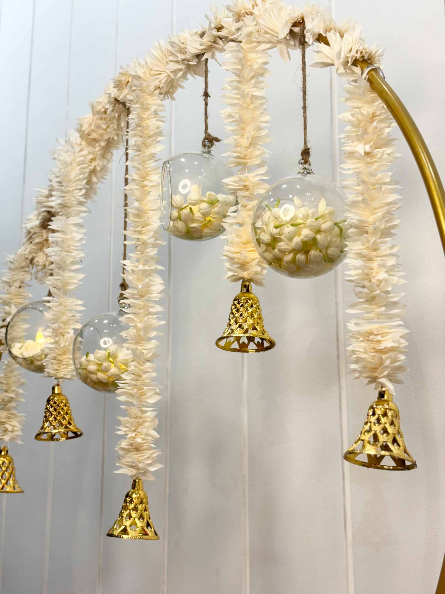 White Tassels Circle Decor - The Decor Cycle
