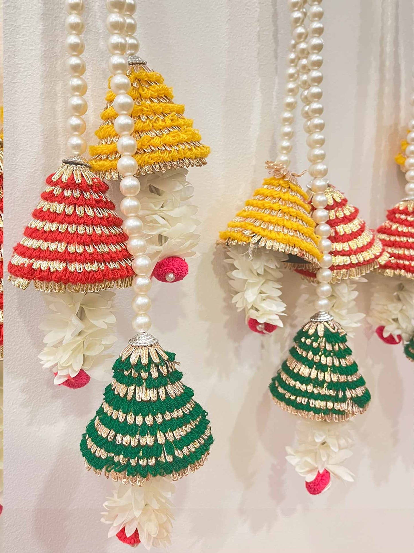 Pearl and Cone Tassels