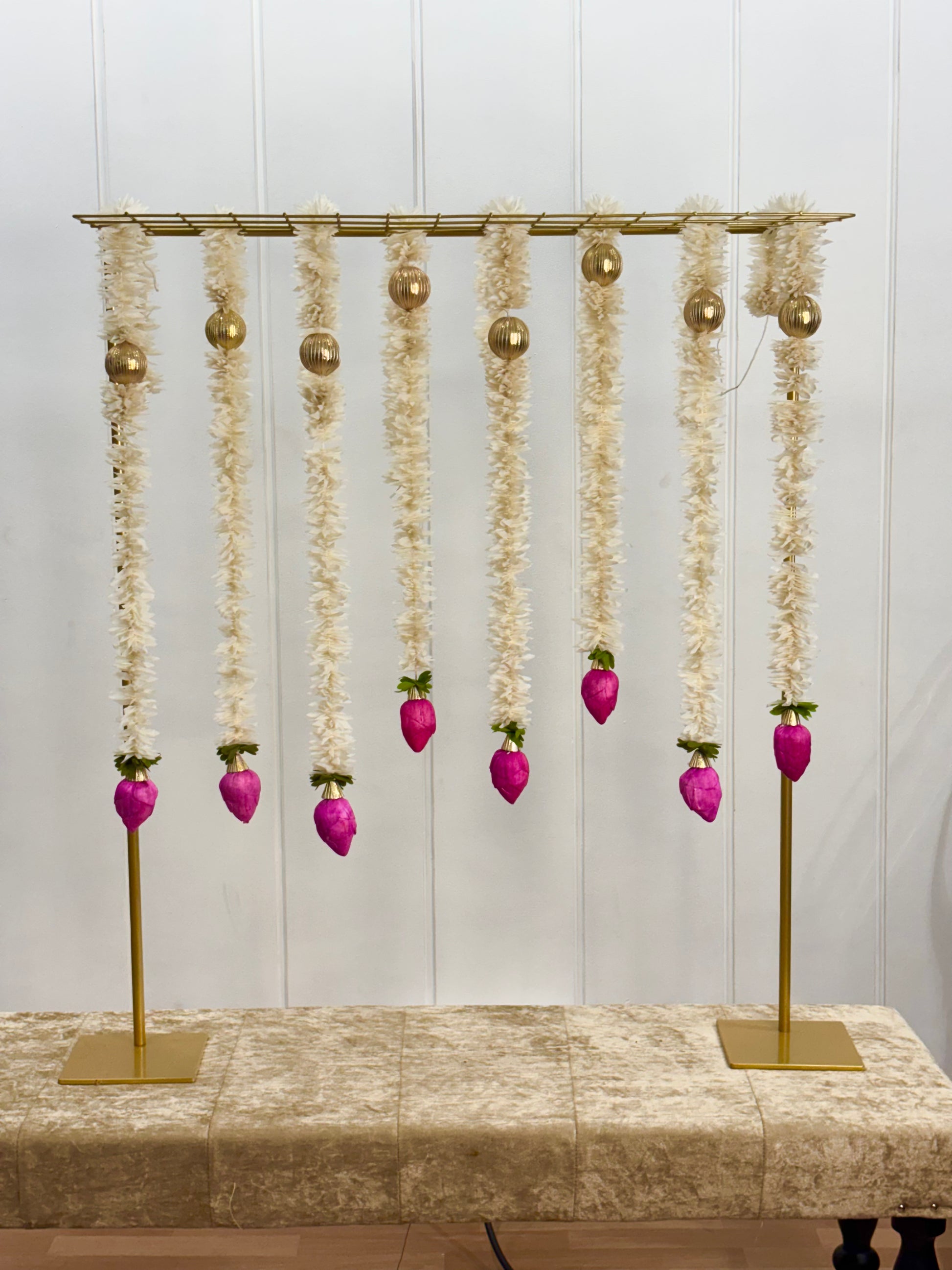 Lotus Tassels Pooja Decor Set - The Decor Cycle