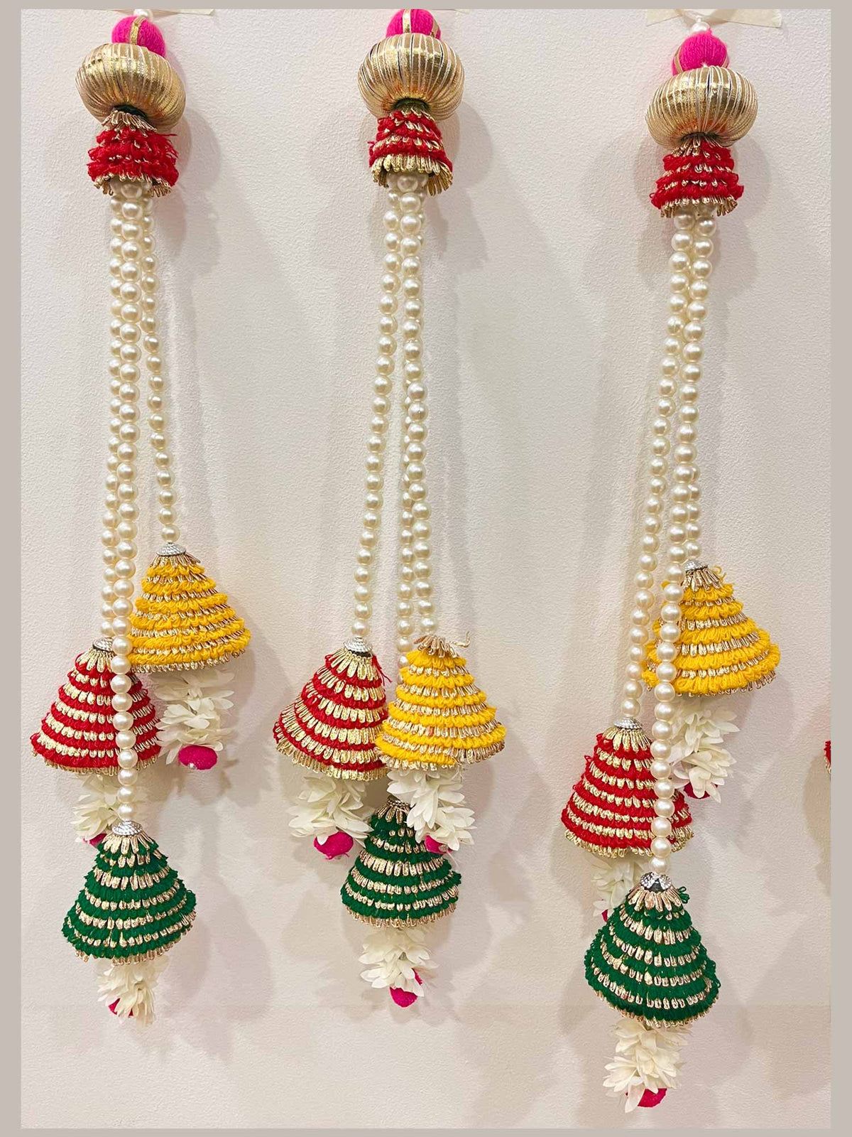 Pearl and Cone Tassels