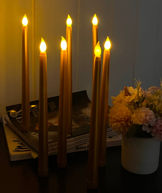 Gold Taper Candles