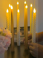Taper Candles Combo - Gold and Spiral
