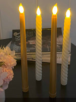 Taper Candles Combo - Gold and Spiral