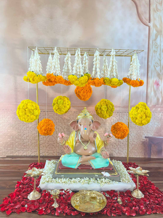 Pooja Backdrop Stand - The Decor Cycle