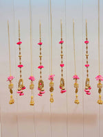 Pearl Flower and Mirror Tassels Combo