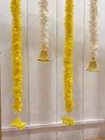 Yellow and White Tassels Combo