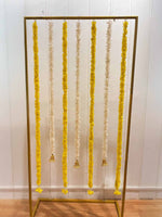 Yellow and White Tassels Combo