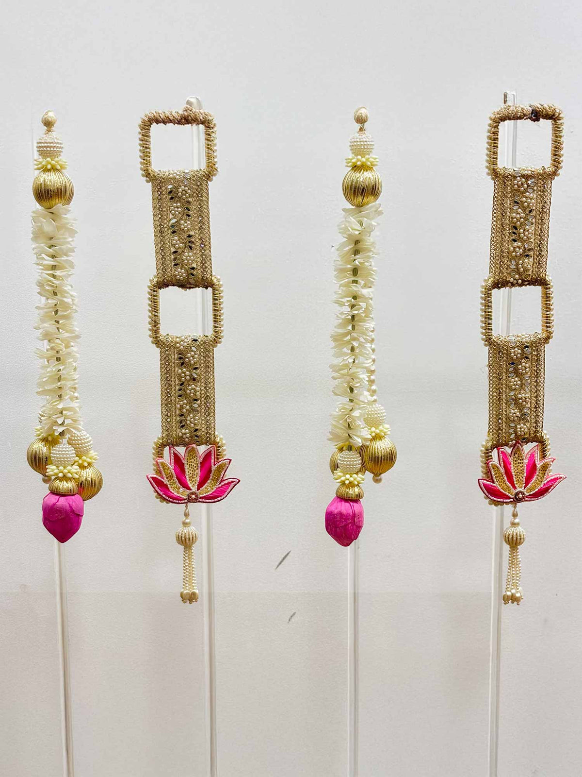 Golden Lotus and Pearl Lotus Tassels