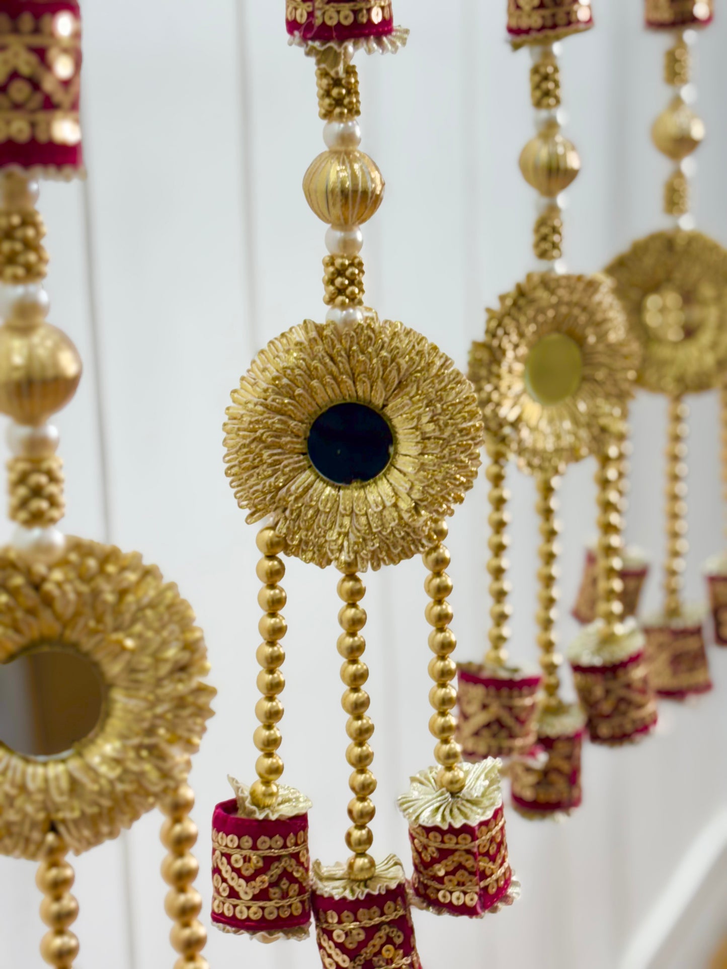 Maroon Cylindrical Tassels – The Decor Cycle