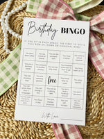 Birthday Bingo Cards