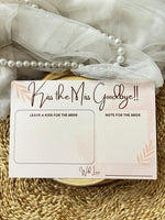 Kiss the Miss Goodbye Cards