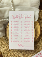 Would She Rather Cards (Bow Theme)